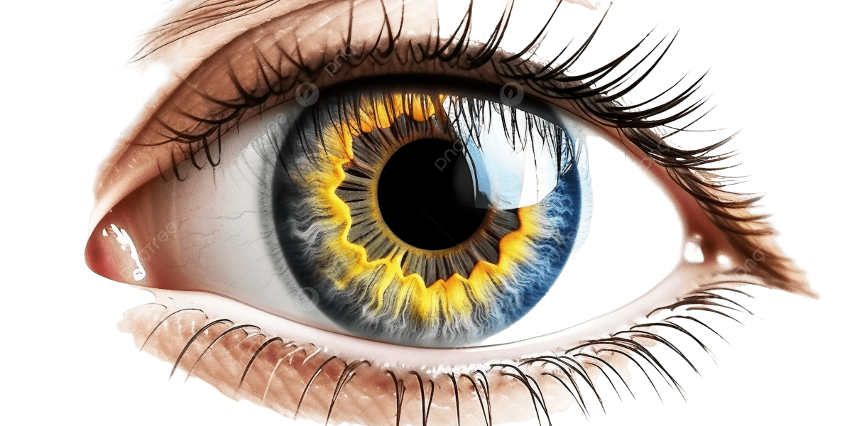 Illustration of the macula affected by age-related macular degeneration (AMD)